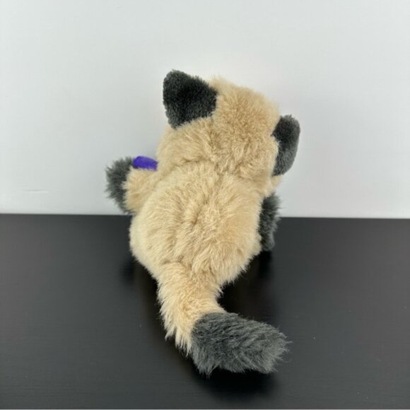 Tyco Kitty Kitty Kittens Purring Cat Plh Stuffed Animal Siamese Beige Black - Picture 3 of 7